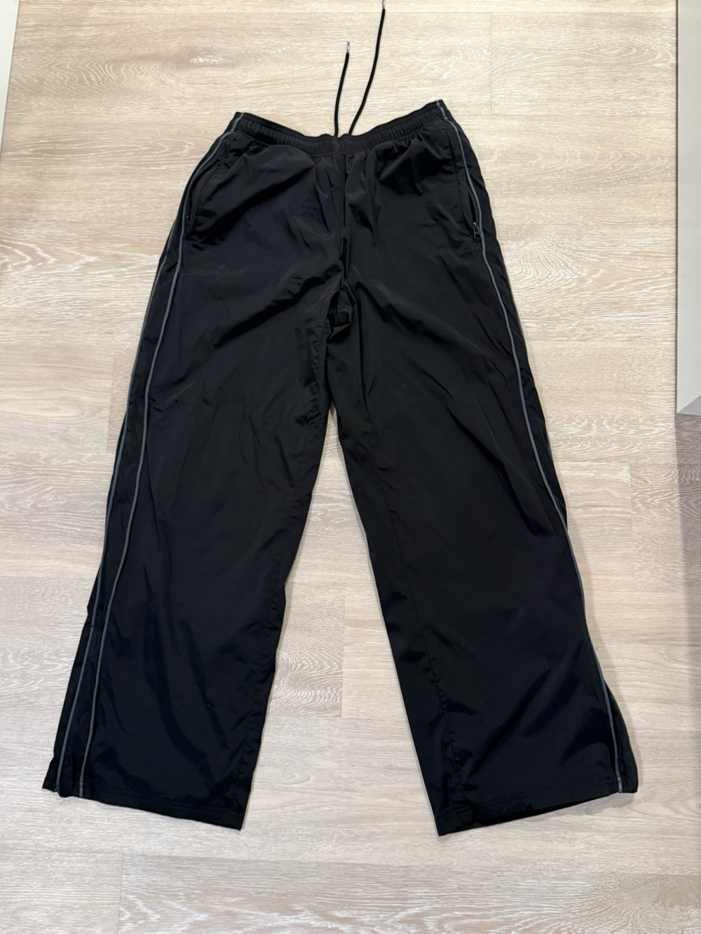 TNA Nylon Track Pants – Black